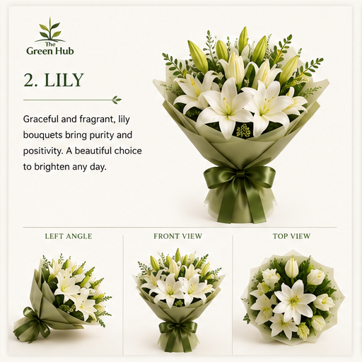 White Lily Bouquet 🤍